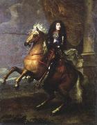 Charles Lebrun equestrian portrait of louis xlv oil